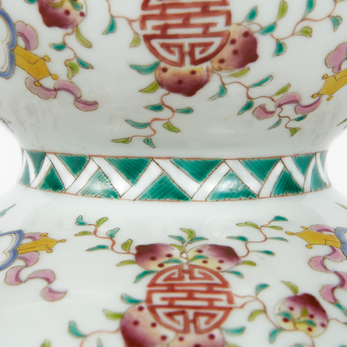 Modern Chinese Porcelain Double Gourd Vase - Image 10 of 10