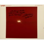 Fred Haise Autographed NASA Photo Damaged Module