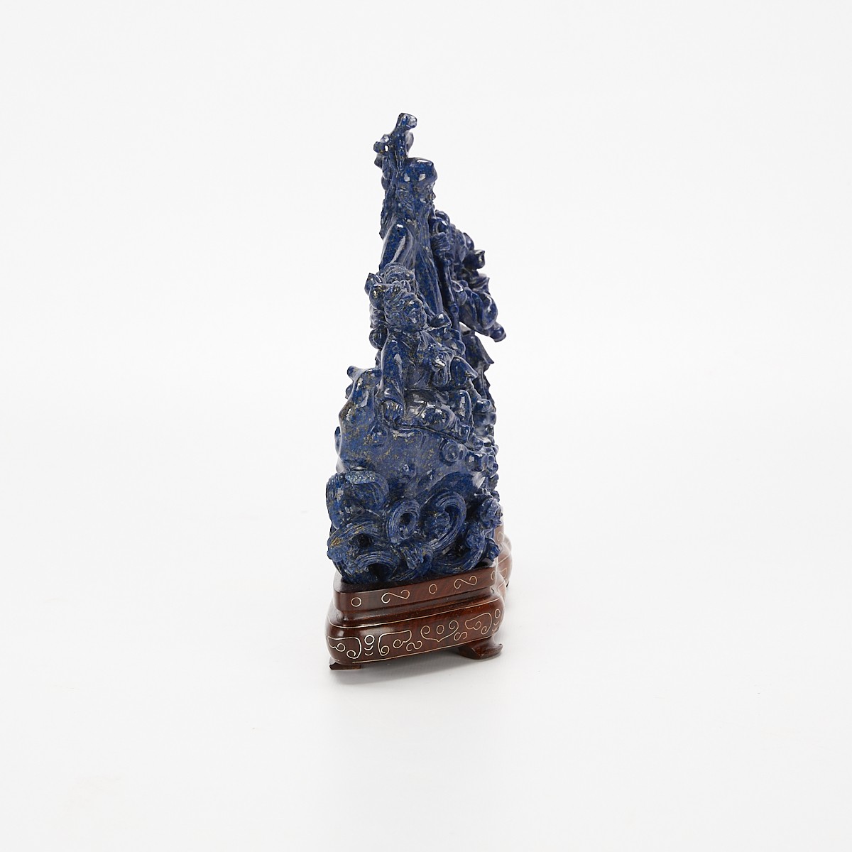 Chinese Lapis Lazuli Carved Sculpture - Image 4 of 11