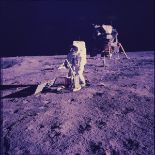 70mm Orig. NASA Transparency Aldrin w/ LM A11