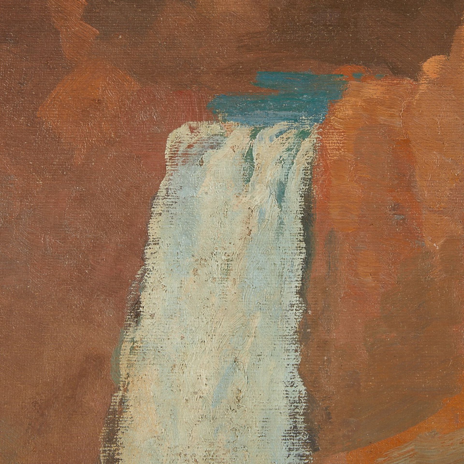Lrg John Fery "Lower Falls, Yellowstone" Painting - Bild 3 aus 9