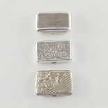 Group of 3 Sterling & Silver Cigarette Cases