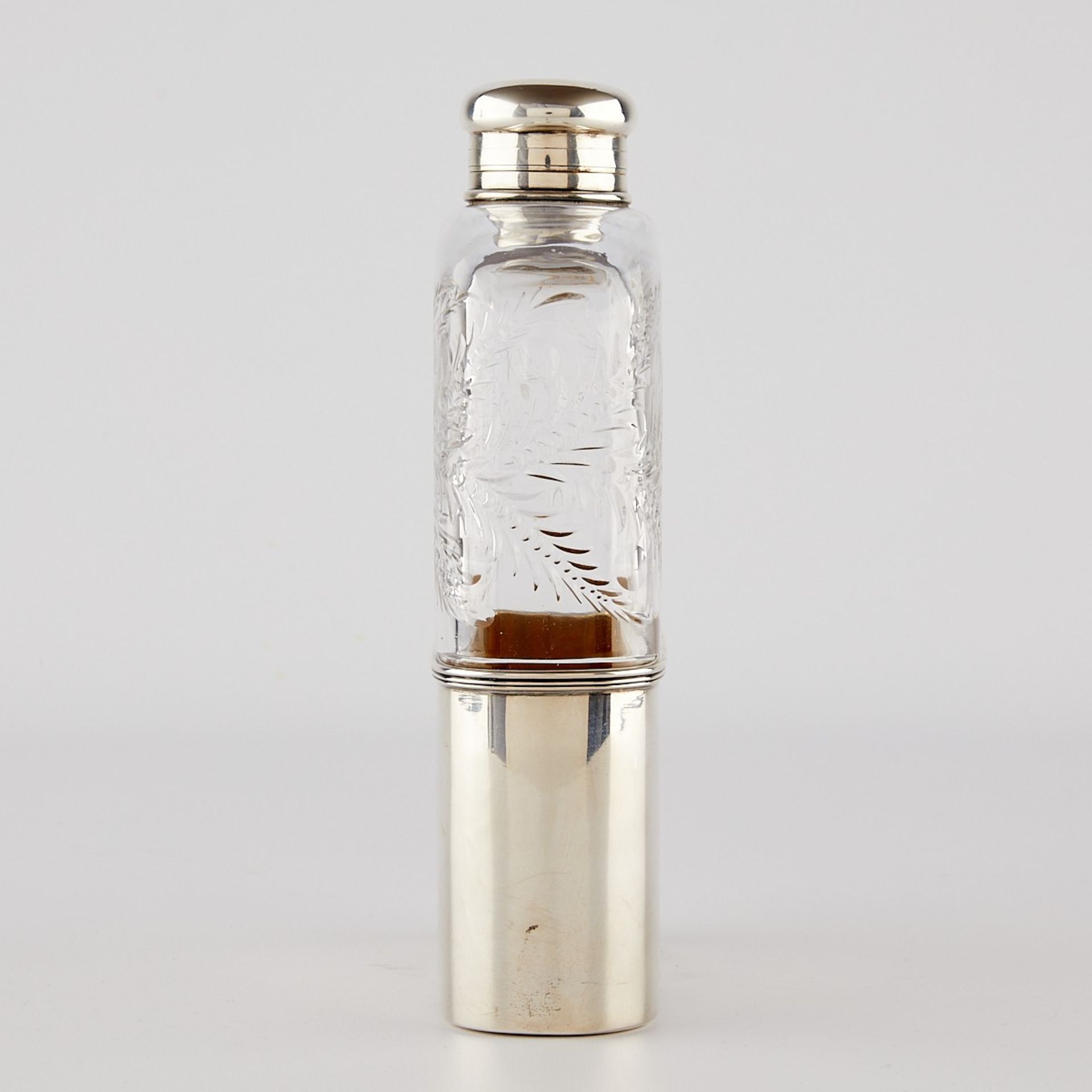 Large Tiffany & Co. Sterling & Glass Flask - Bild 4 aus 20