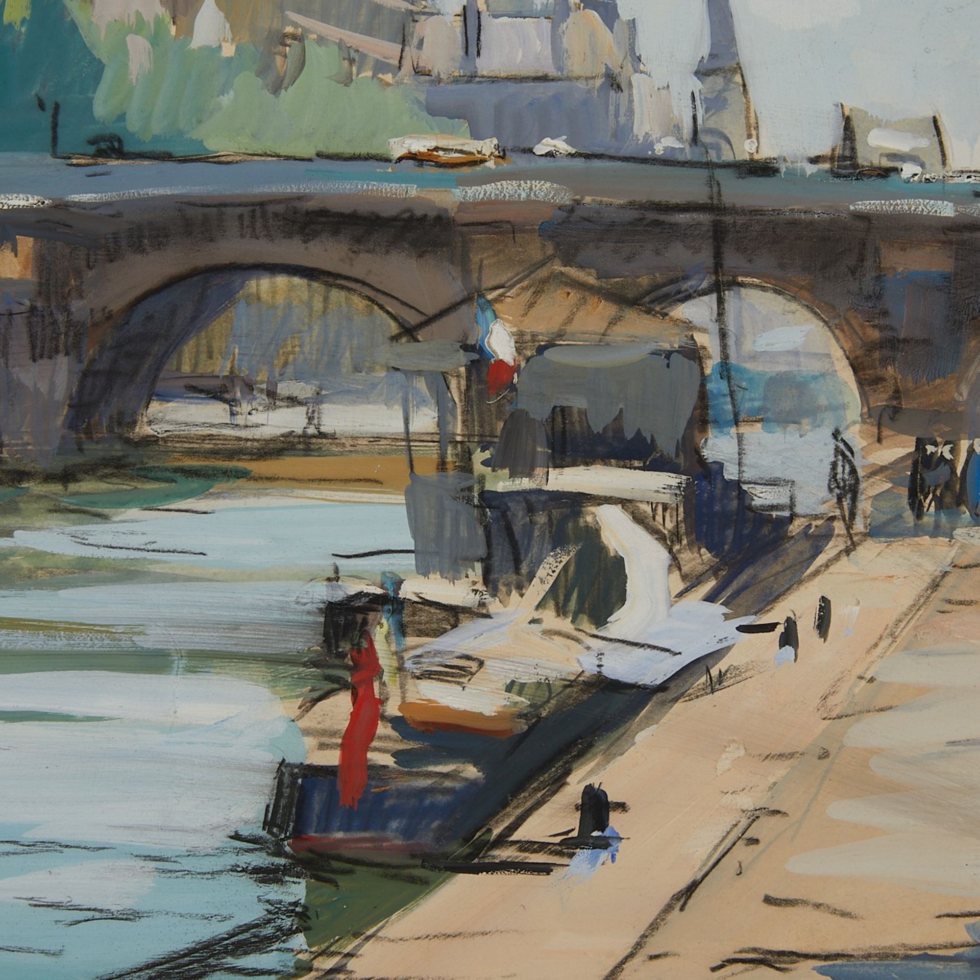 Lucien Victor Delpy Paris Watercolor & Gouache - Bild 3 aus 5