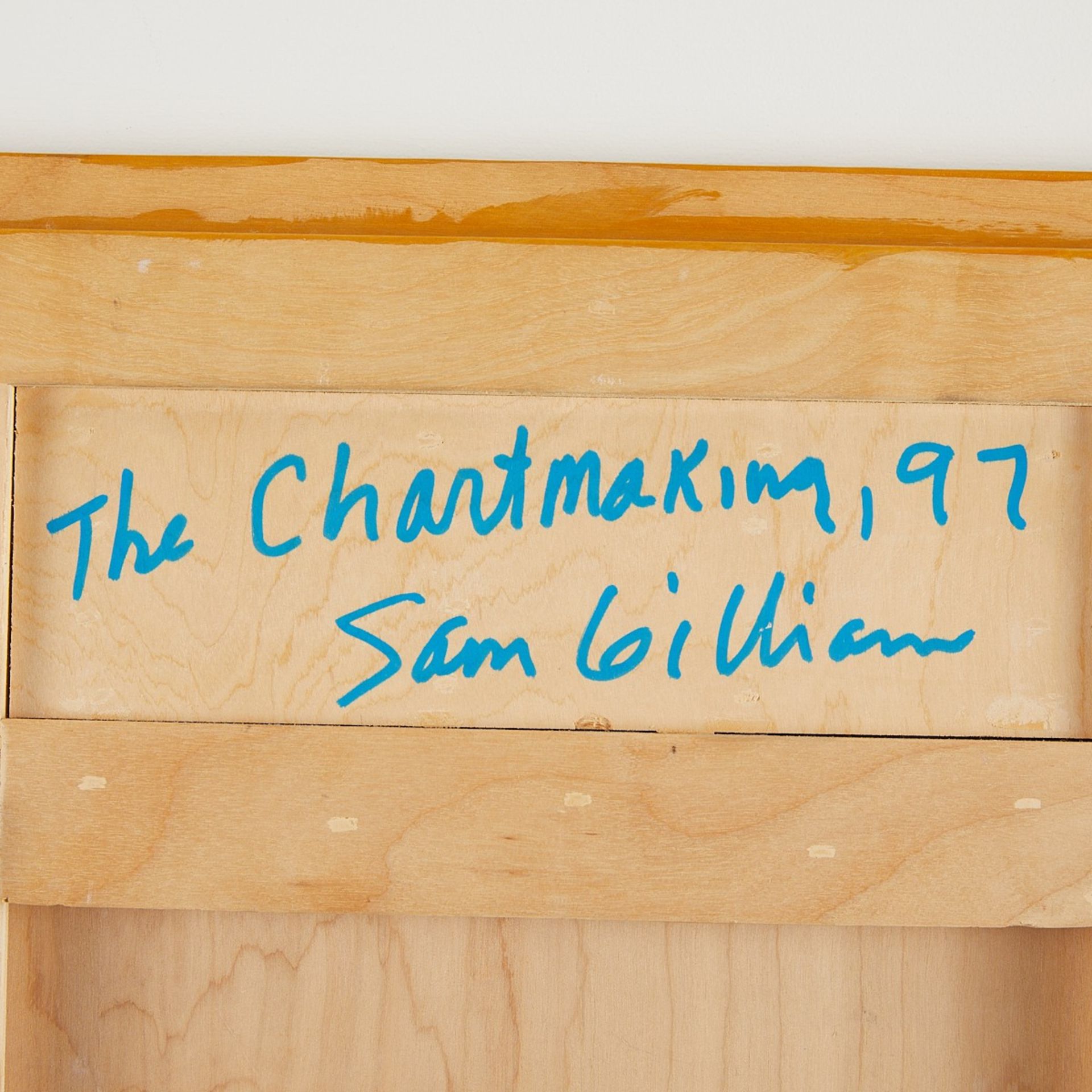 Sam Gilliam "Chartmaking" Acrylic On Birch 1997 - Image 5 of 9