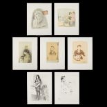 7 Raphael Soyer "Memories" Portfolio Lithographs
