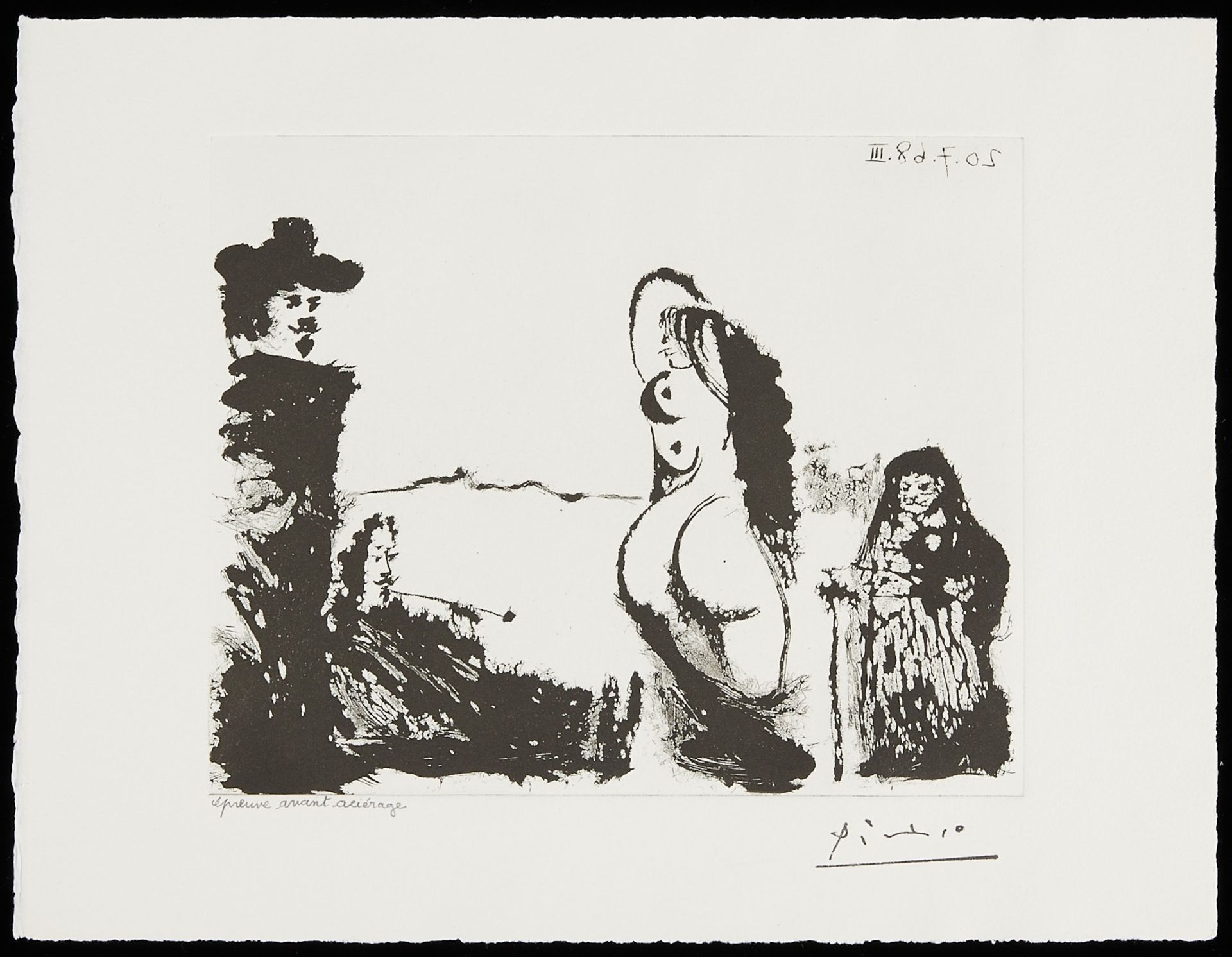 Picasso "Un Dejeuner sur l'Herbe Rembranesque" - Bild 3 aus 11