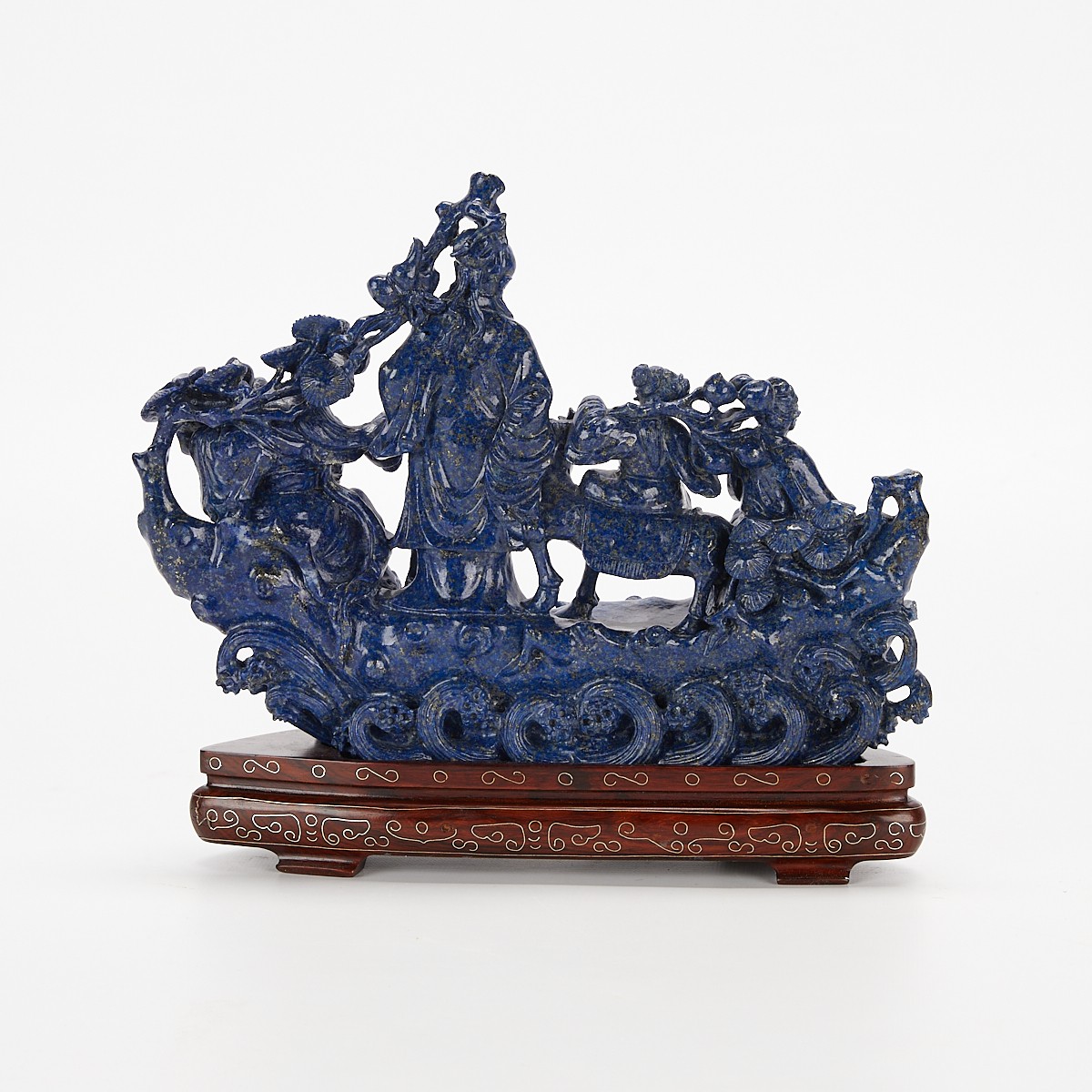 Chinese Lapis Lazuli Carved Sculpture - Image 3 of 11