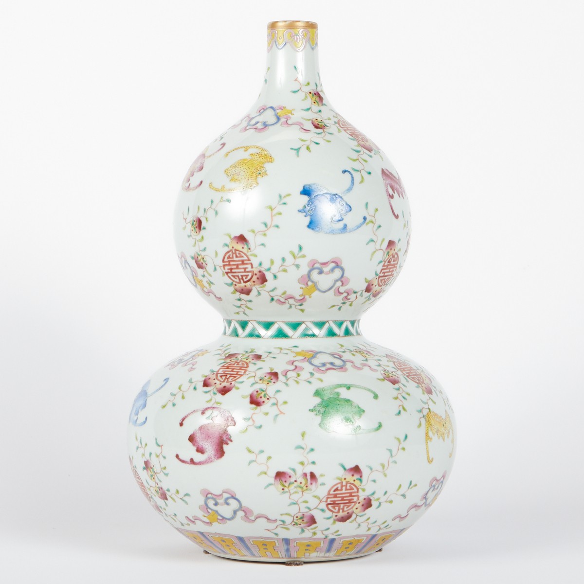 Modern Chinese Porcelain Double Gourd Vase - Image 4 of 10