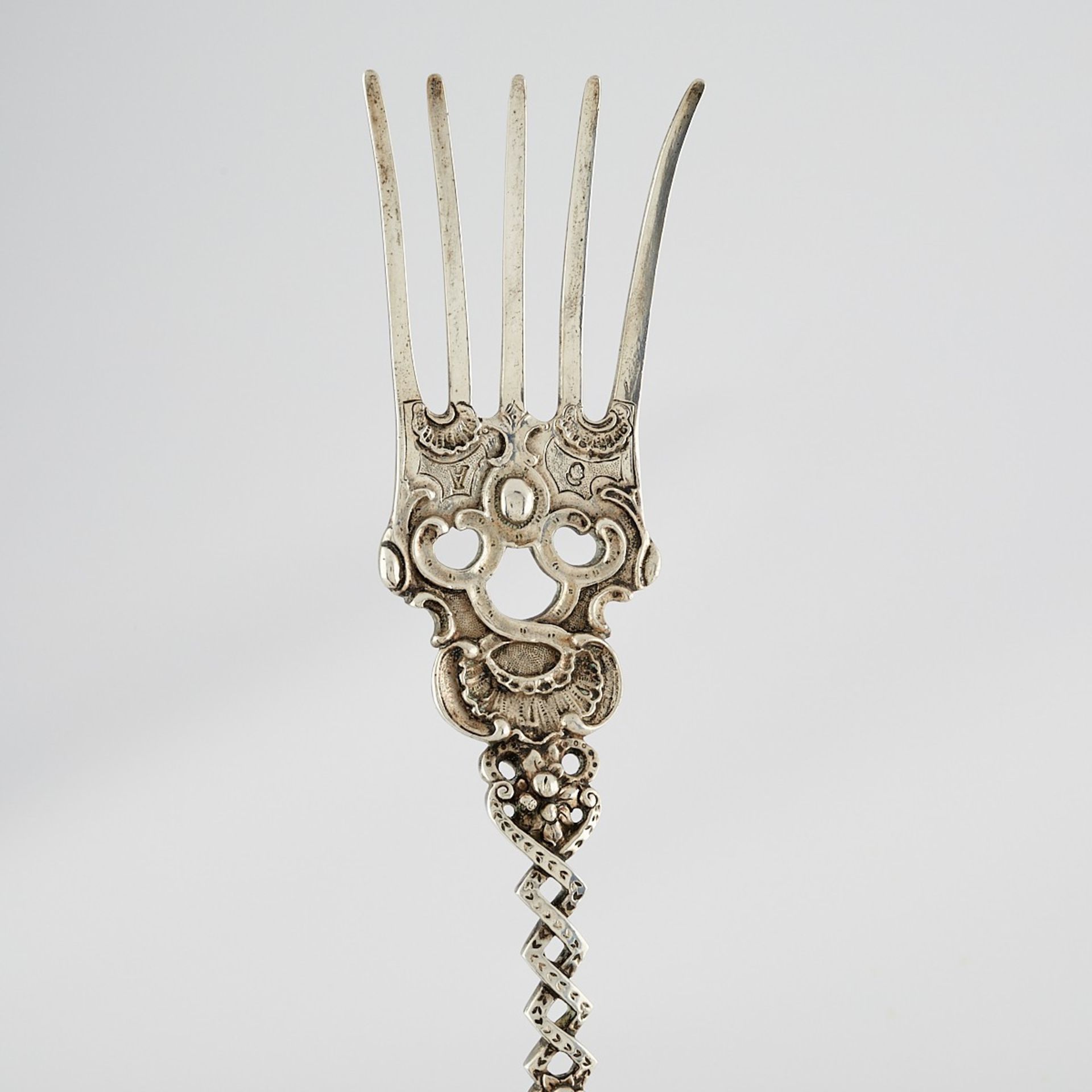 Pair of Large 800 Silver, Spoon and Fork - Image 10 of 13