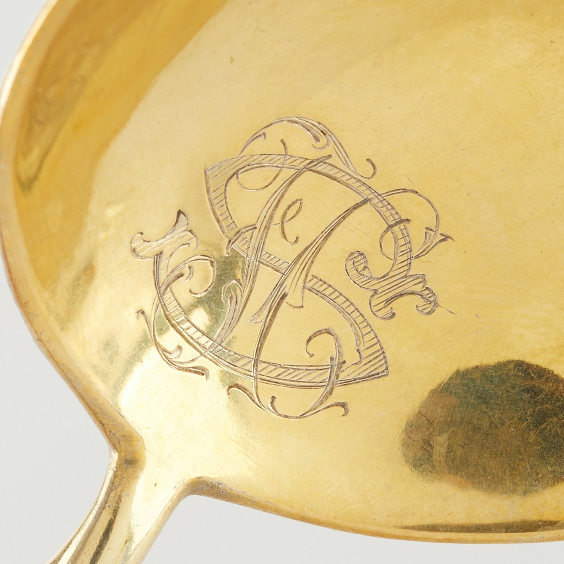 Russian Enamel Serving Spoon and Vodka Glass - Image 13 of 14