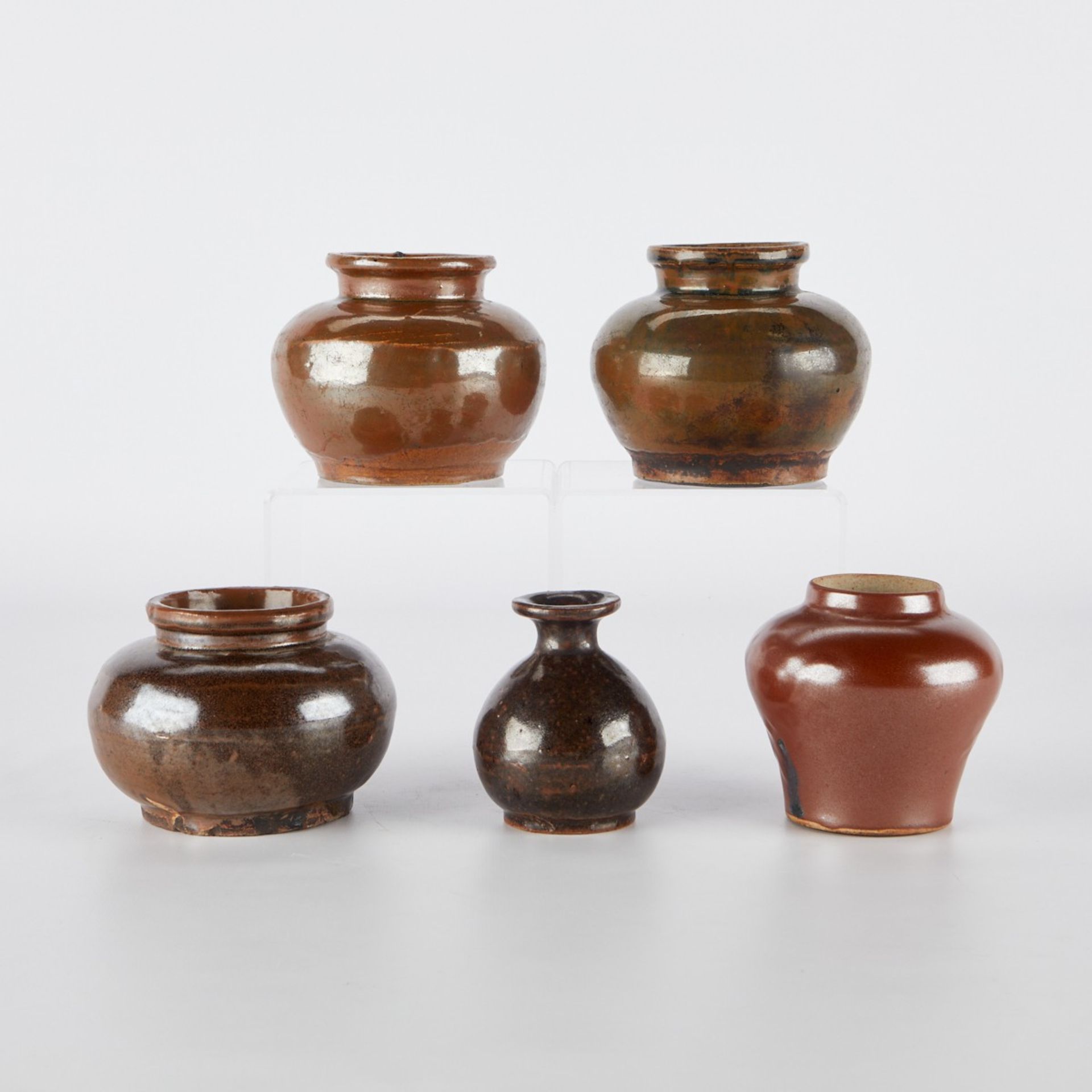 5 18th c. Chinese Teadust Vessels - Image 3 of 9