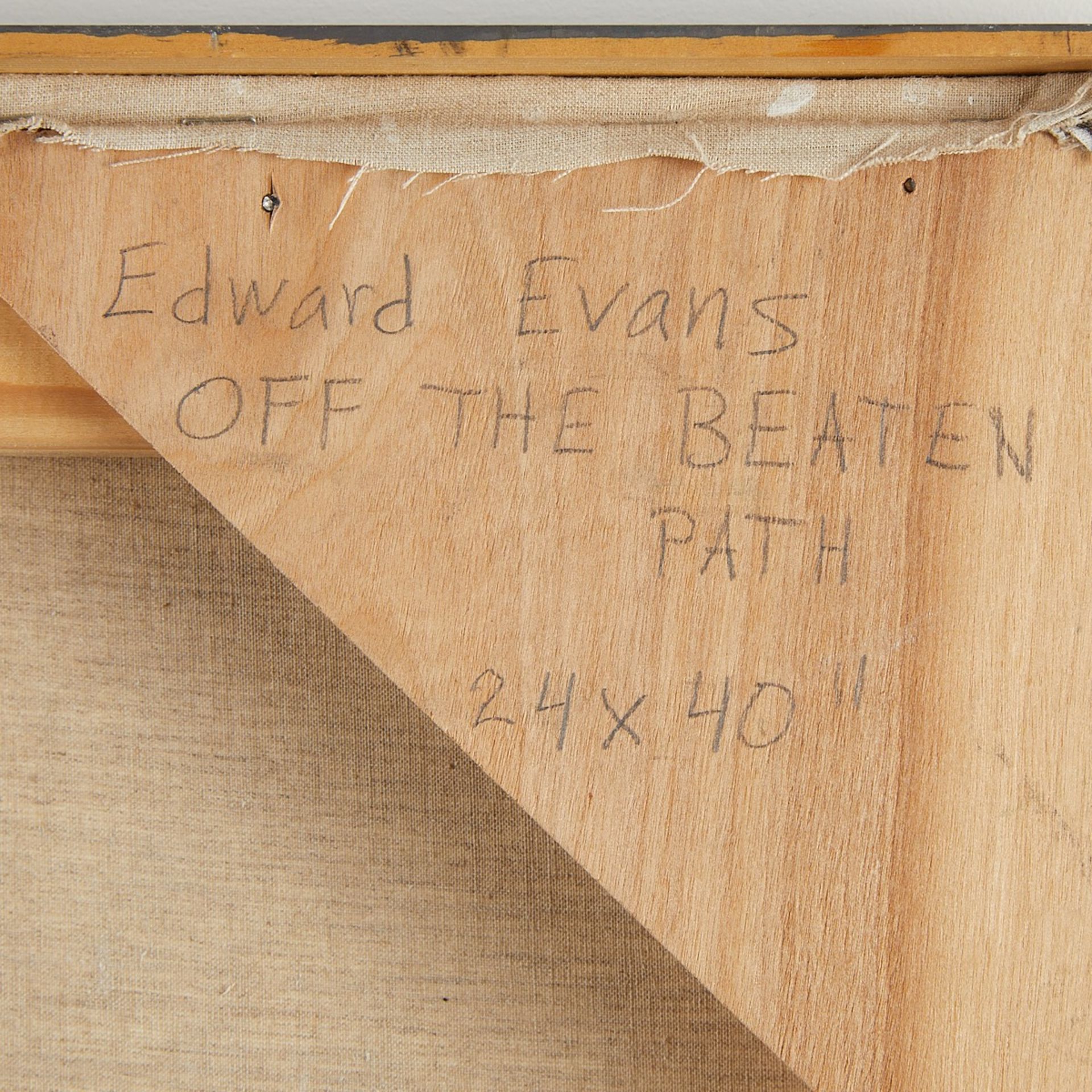 Edward Evans "Off The Beaten Path" Painting - Bild 5 aus 7