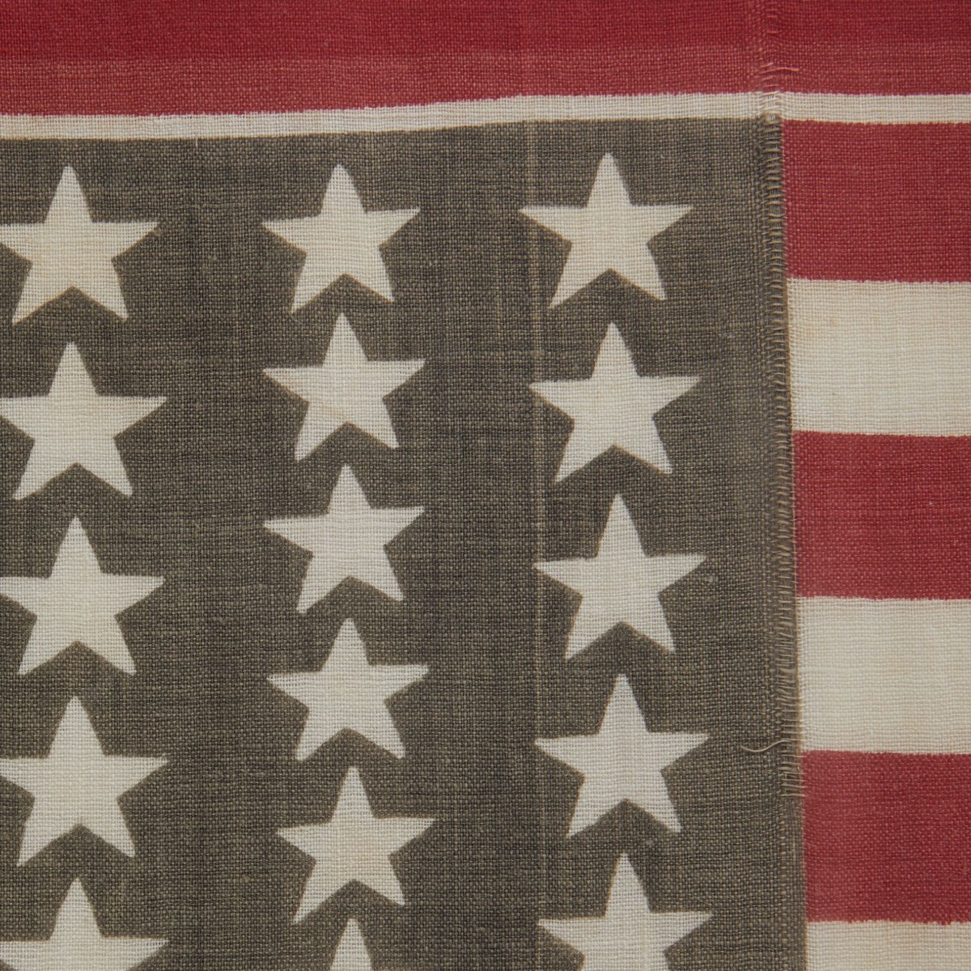 Rare Original 39 Star U.S. Flag ca. 1876-1889 - Bild 10 aus 11