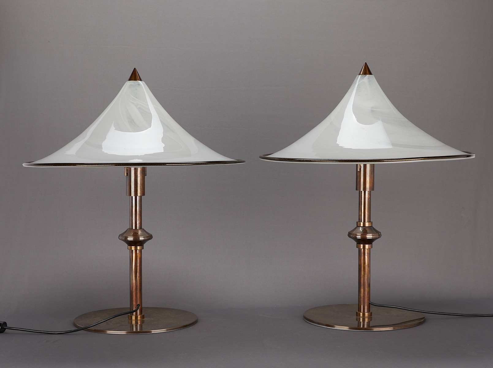 Italian Murano Tables Lamps Attr. Leucos - Image 3 of 15