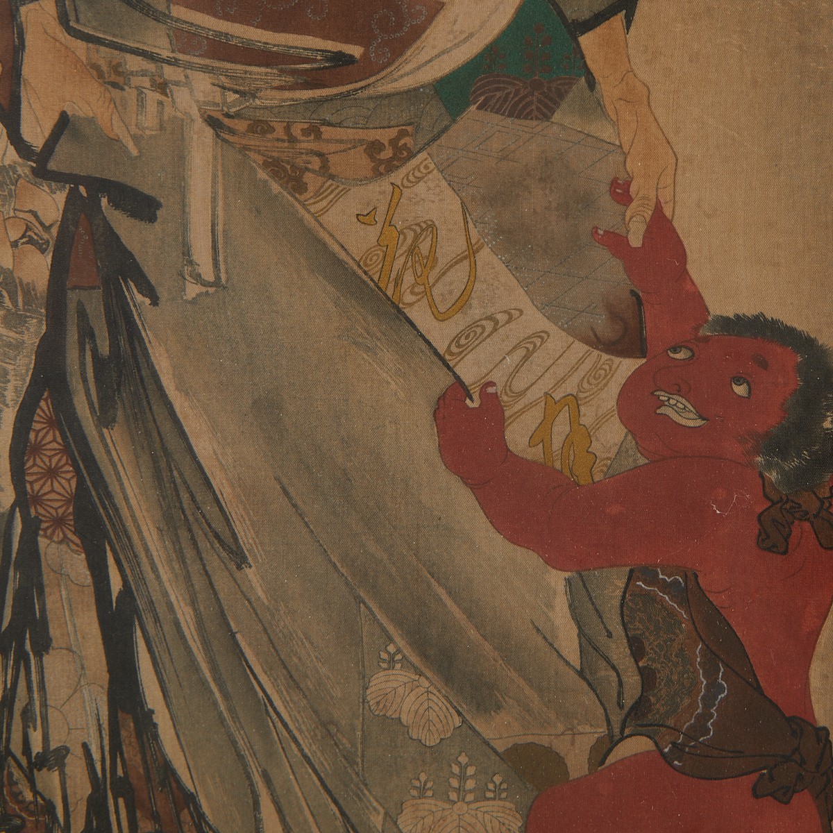 3 Japanese Watercolor Paintings Meiji / Edo - Image 19 of 20