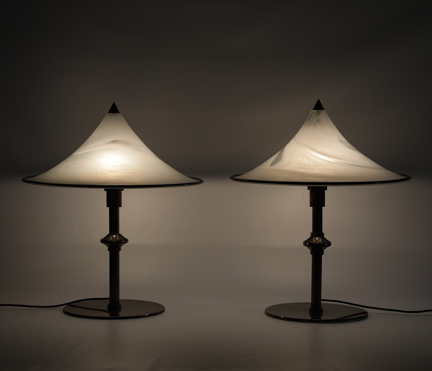 Italian Murano Tables Lamps Attr. Leucos - Image 2 of 15