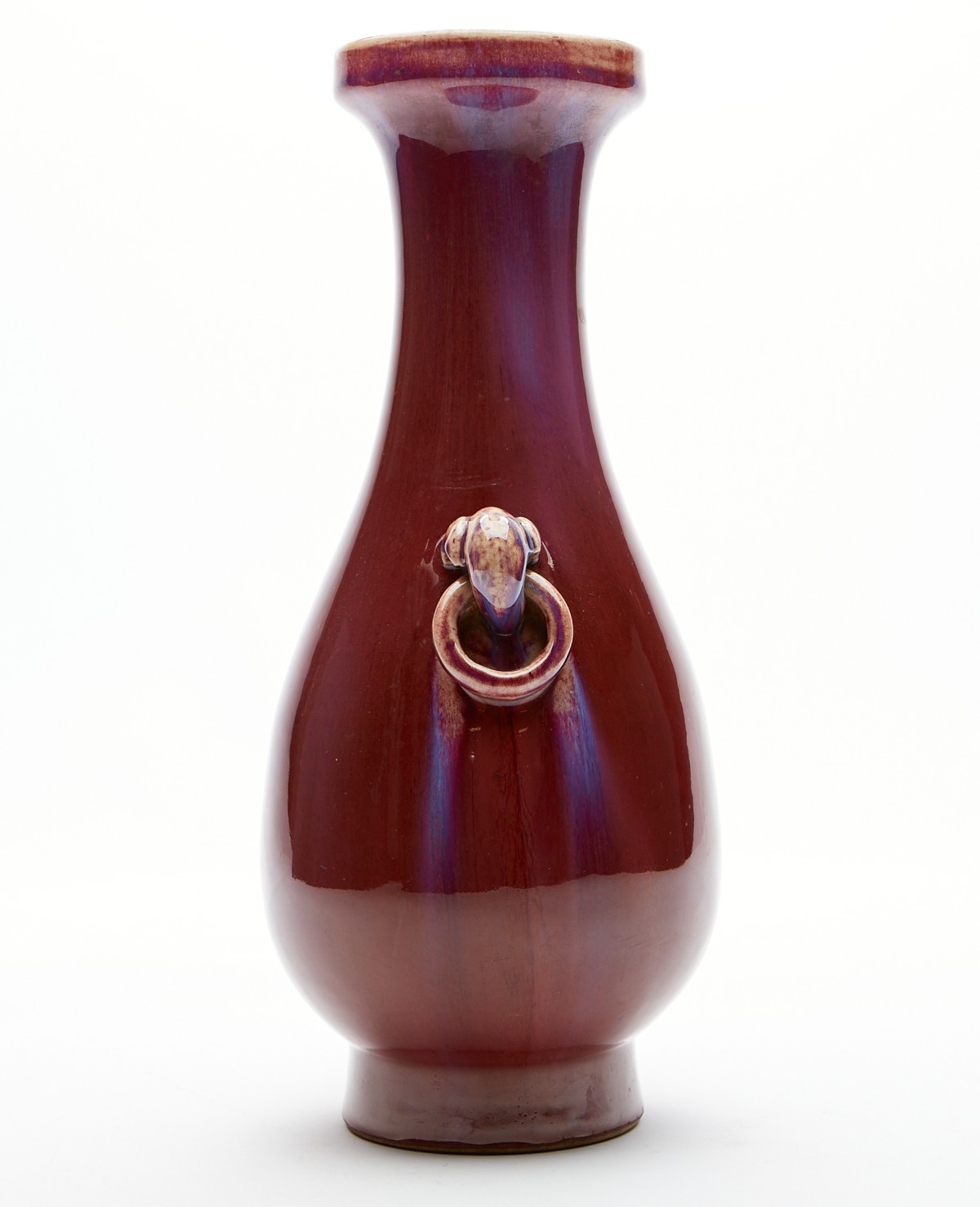 Chinese Flambe Vase with 2 Handles - Image 5 of 8