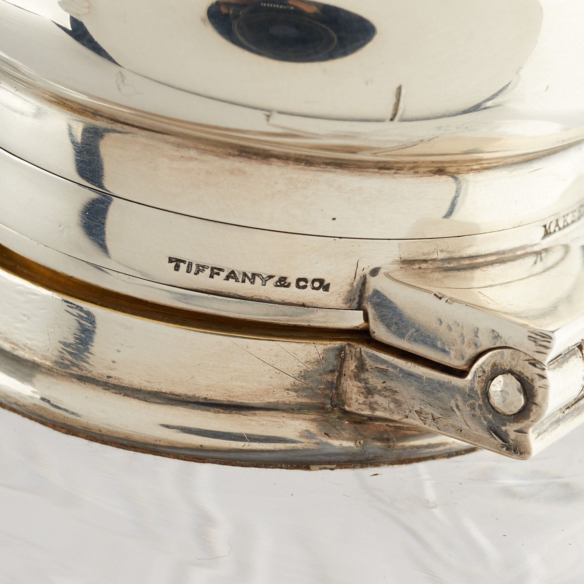 Large Tiffany & Co. Sterling & Glass Flask - Bild 19 aus 20