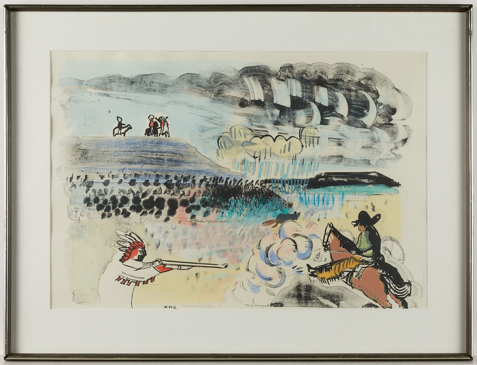 Malcolm Myers "Geronimo" Lithograph - Image 3 of 7