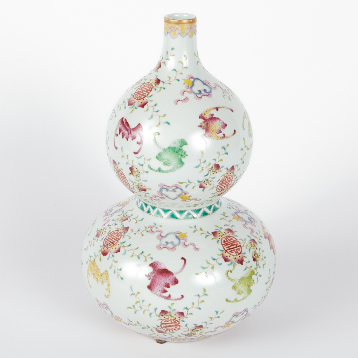 Modern Chinese Porcelain Double Gourd Vase - Image 3 of 10