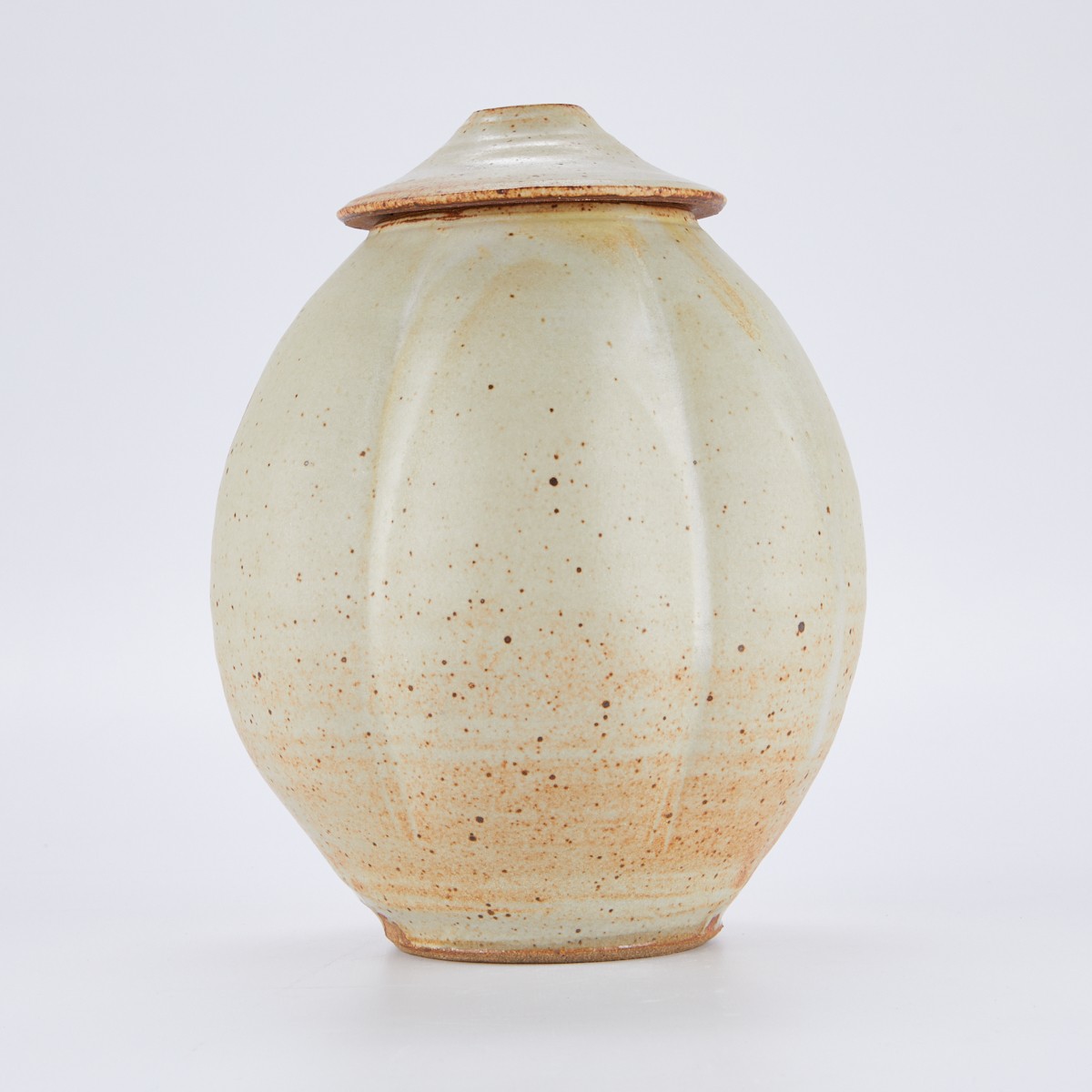 Warren MacKenzie Lobed Covered Vase - Marked - Image 3 of 11