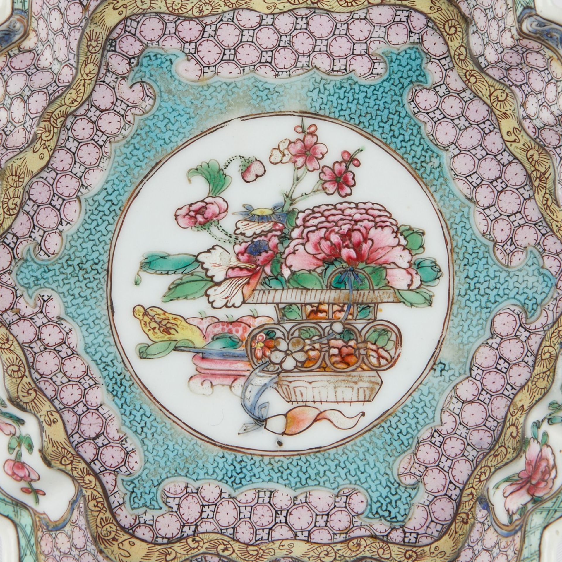 Chinese Yongzheng Porcelain Teapot Undertray - Bild 2 aus 7