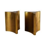 Pair MasterCraft Brass Trilobi Table Bases