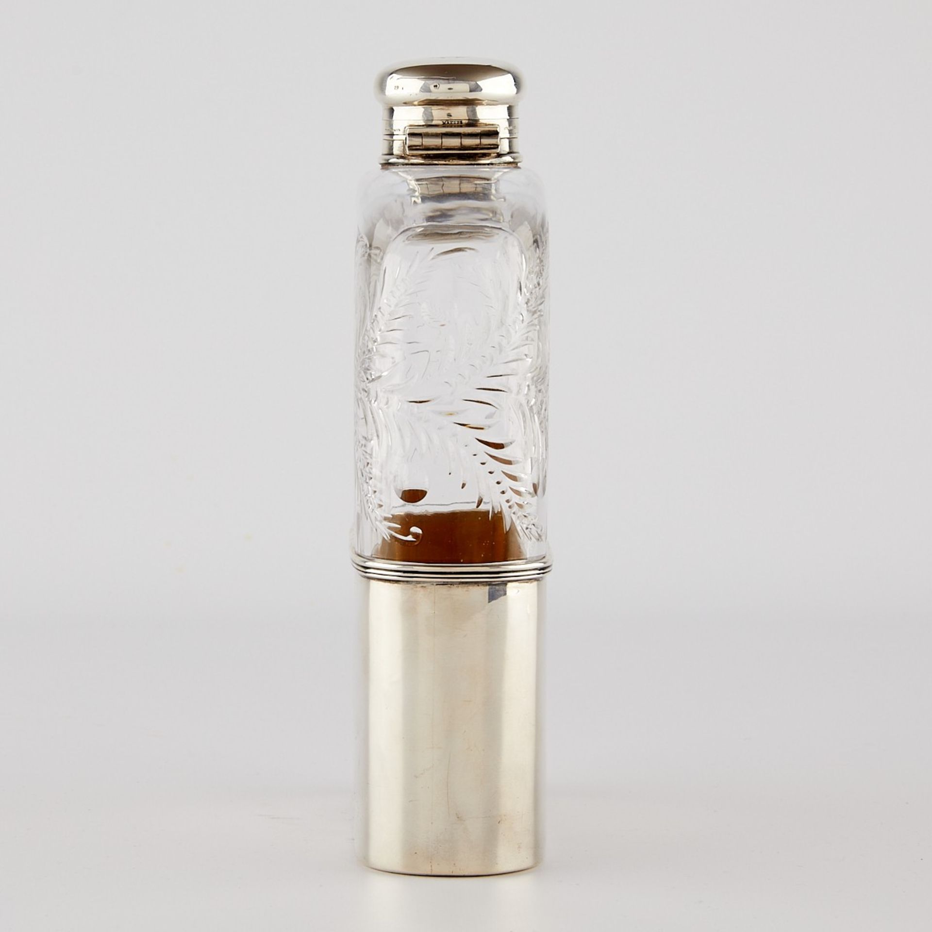 Large Tiffany & Co. Sterling & Glass Flask - Bild 6 aus 20