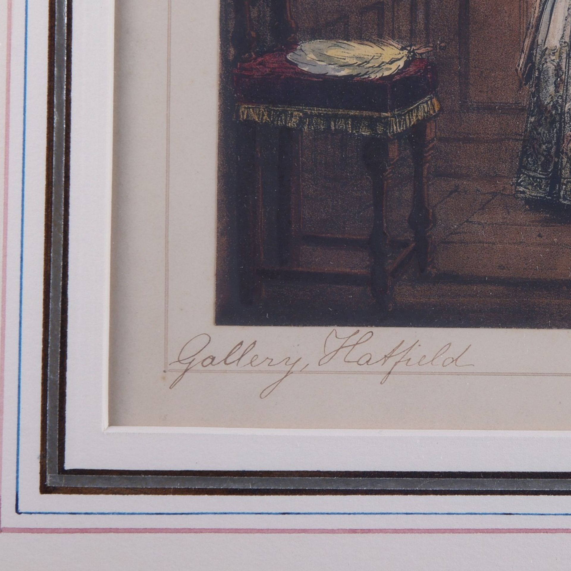 Joseph Nash "Gallery, Hatfield" Lithograph - Bild 5 aus 6