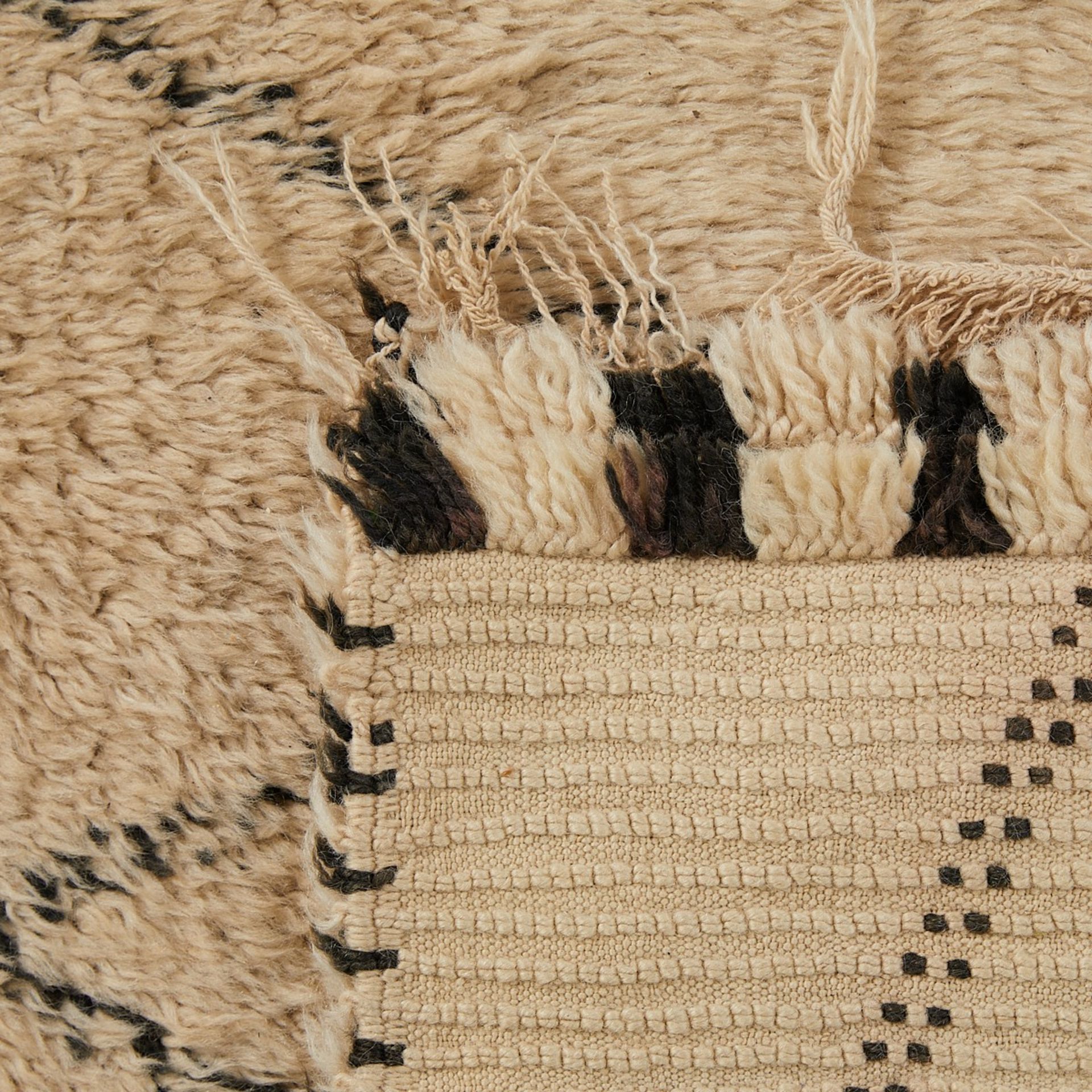 Vintage 1960s Beni Ourain Wool Rug - Image 2 of 5