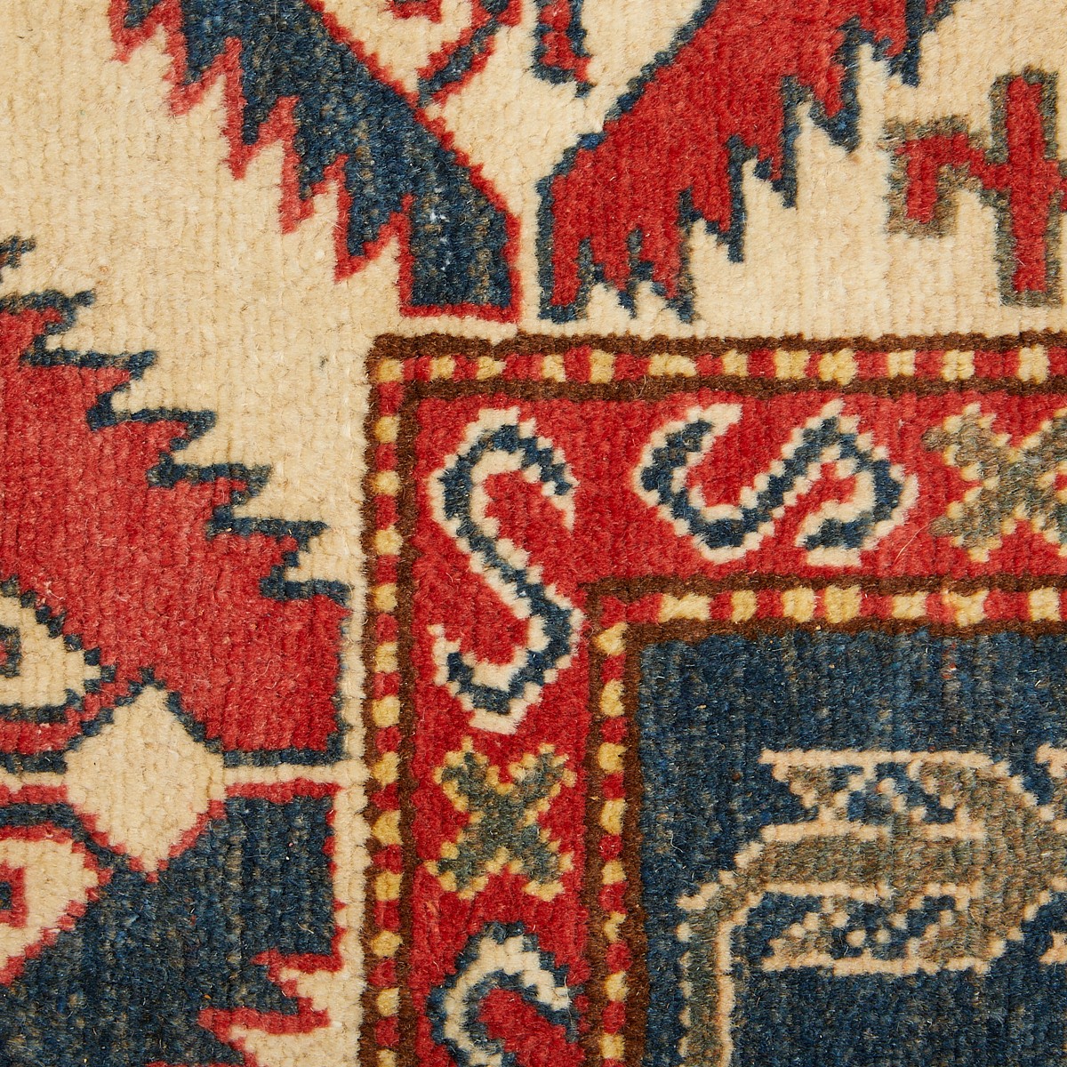 20th c. Kazak Wool Rug 6' x 4' - Image 6 of 7