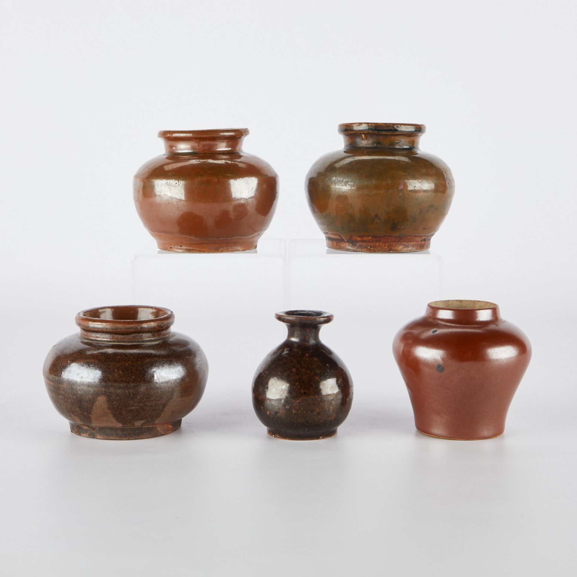 5 18th c. Chinese Teadust Vessels - Image 4 of 9