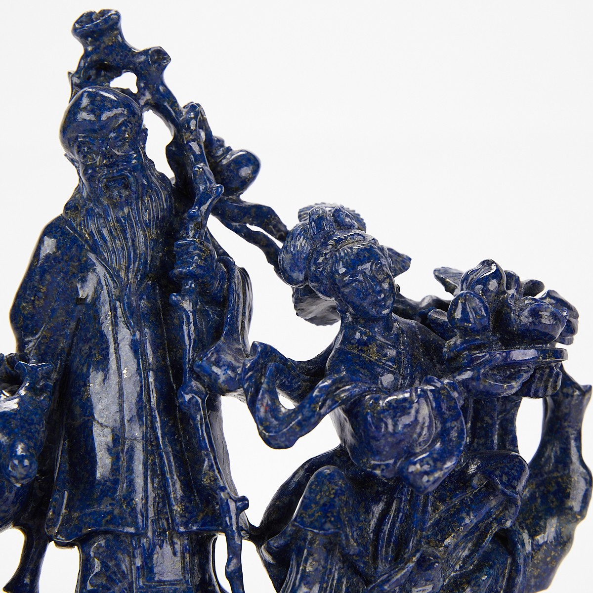 Chinese Lapis Lazuli Carved Sculpture - Image 9 of 11