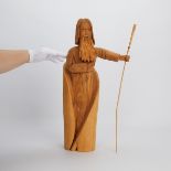 Leo Salazar Folk Art Saint Wood Carving