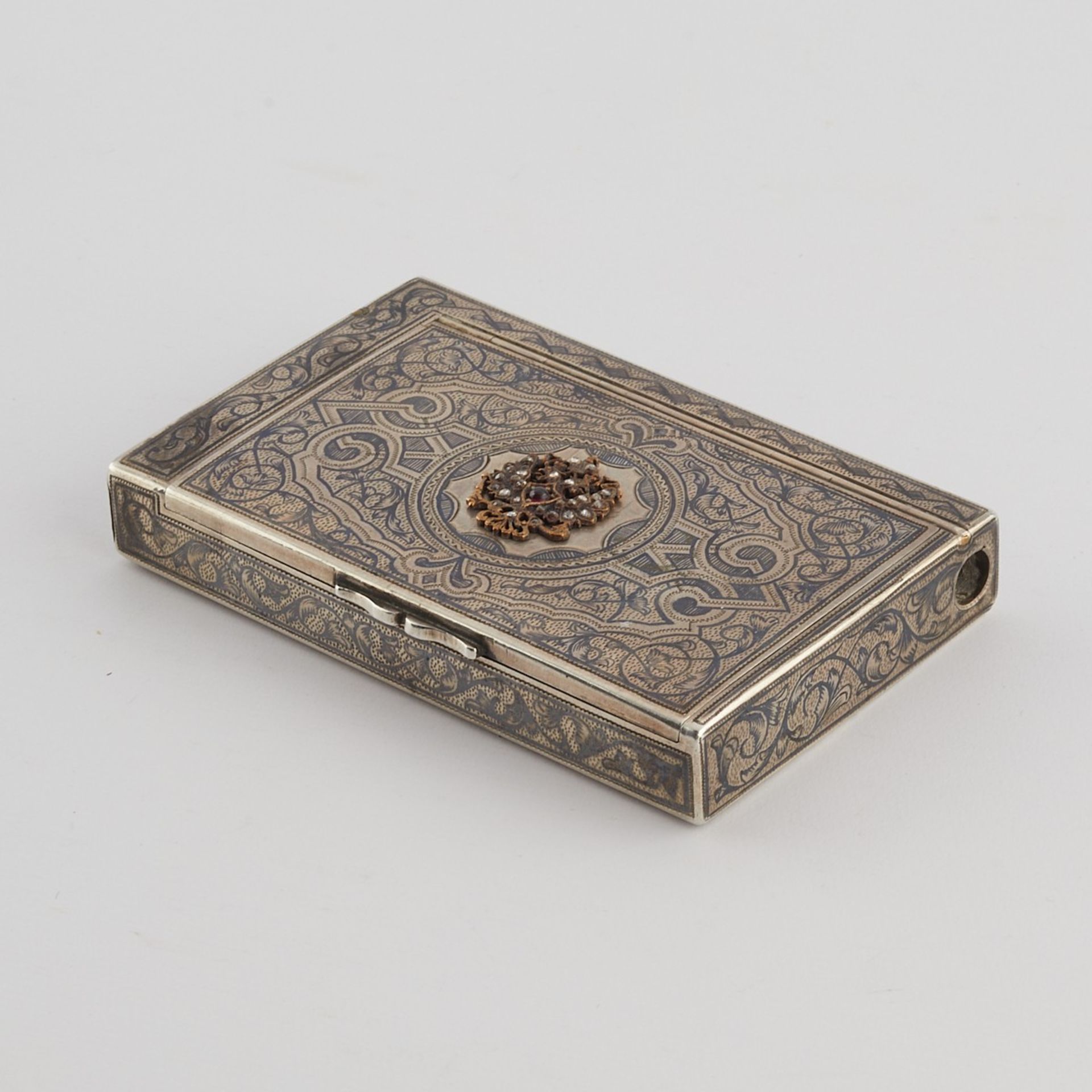 Russian Silver Niello Case - Image 7 of 14