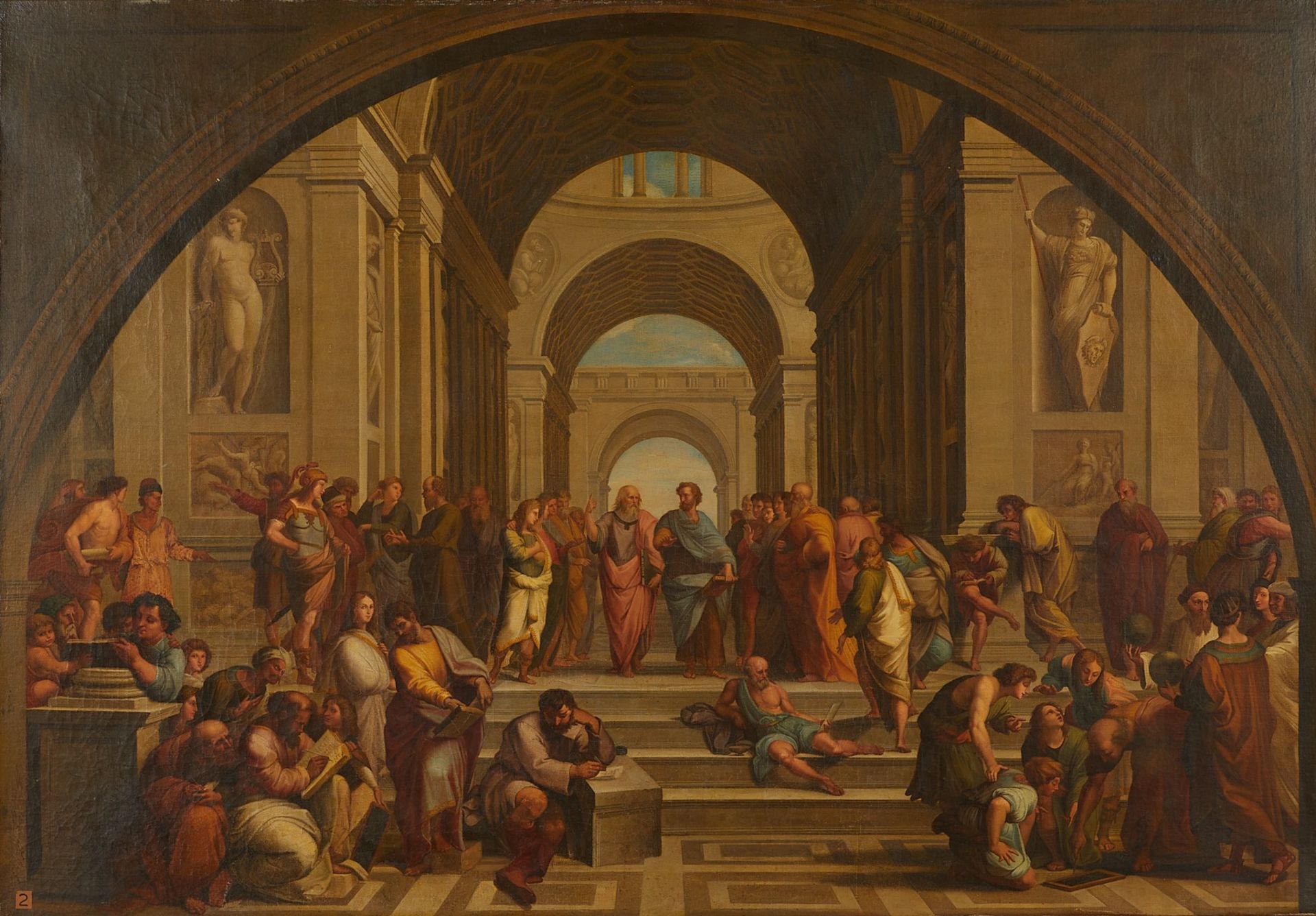 After Raphael School of Athens Painting - Bild 3 aus 15