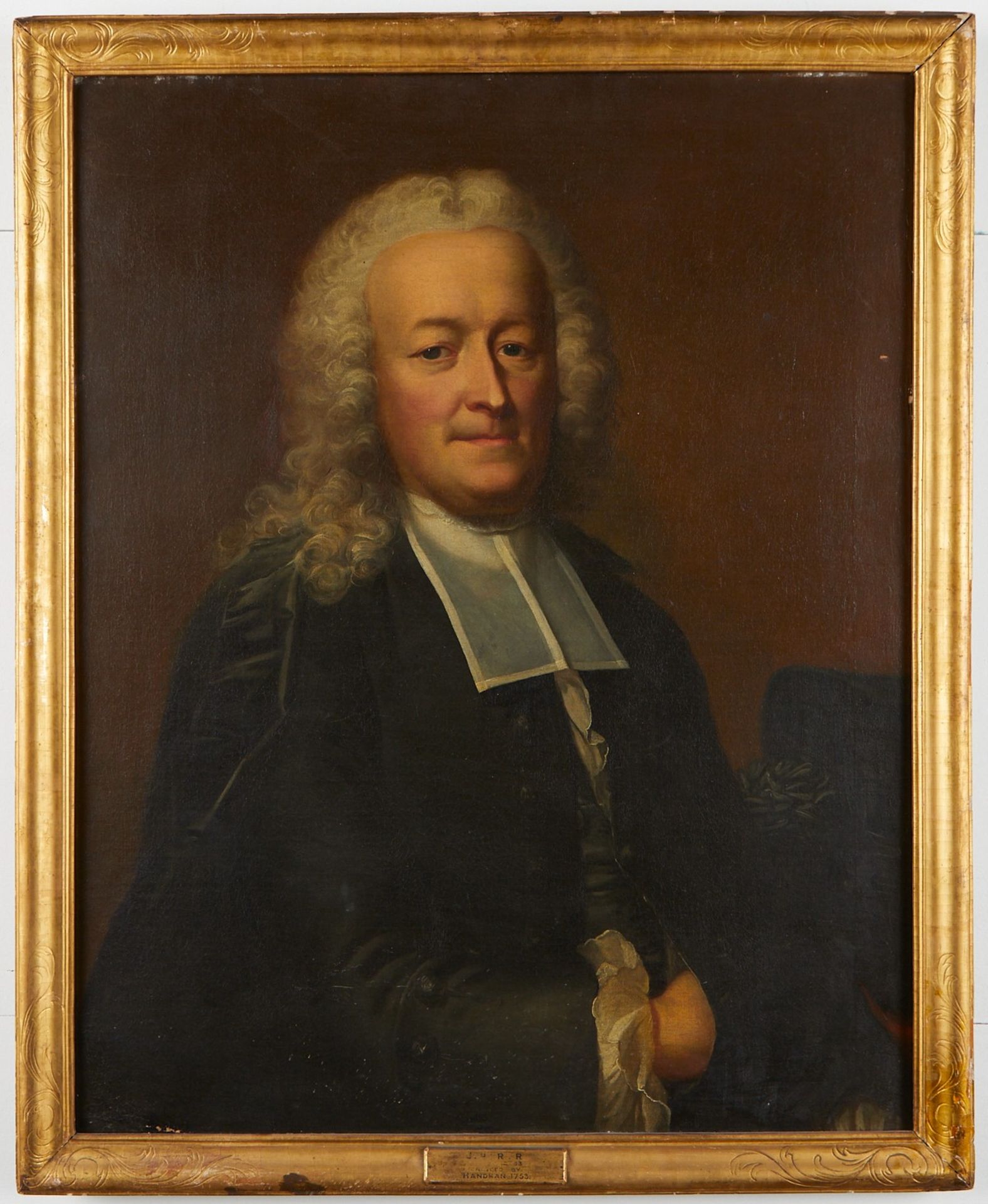 Emmanuel Handmann Portrait of a Clergyman Painting
