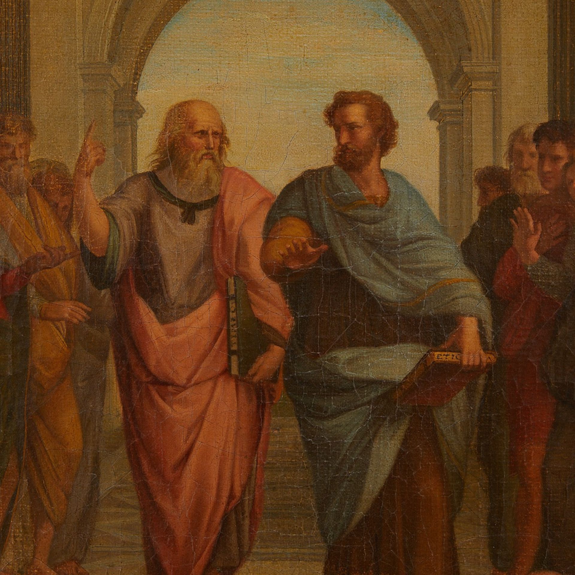 After Raphael School of Athens Painting - Bild 4 aus 15