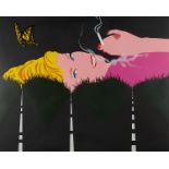 Allan D'Arcangelo "Smoking Blonde" Serigraph 1996