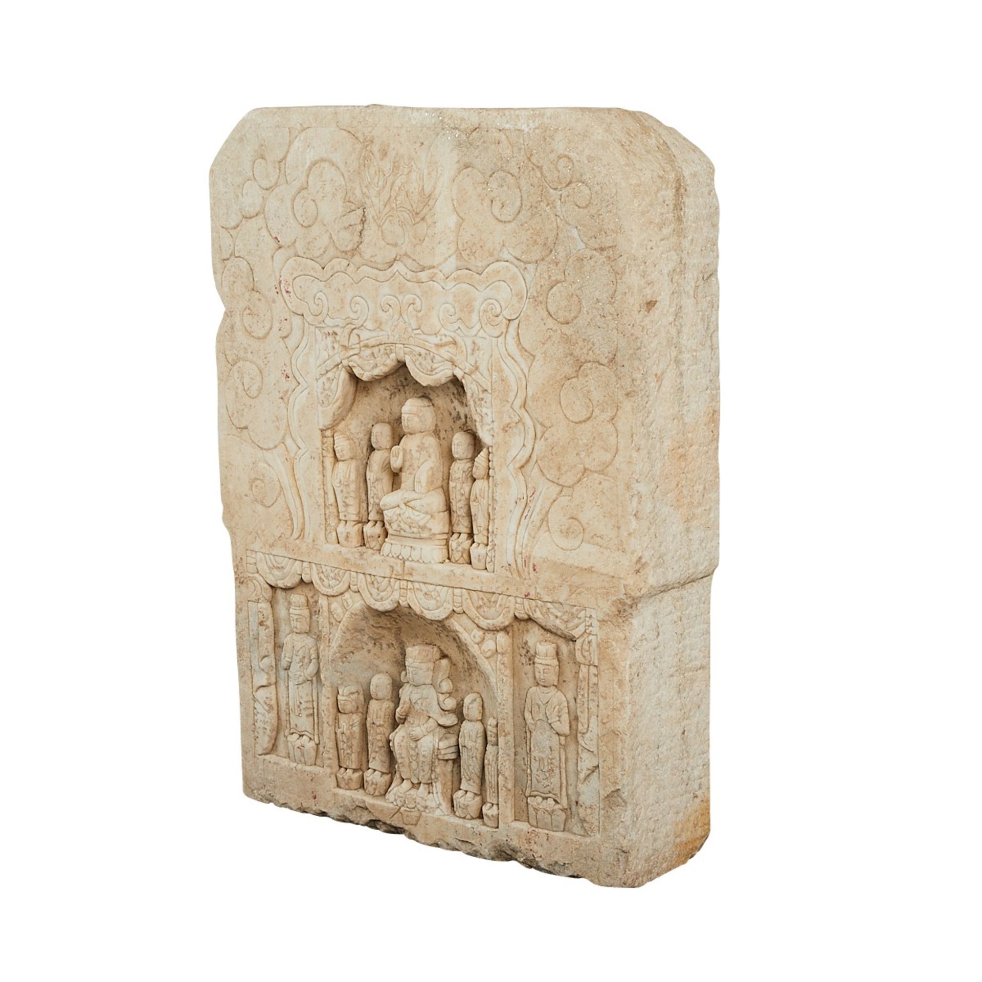 Carved Marble Buddha Vignette - Image 8 of 11