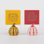 Group of 2 Yayoi Kusama Cast Resin Pumpkins