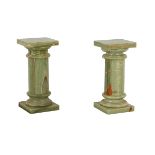 Pair of Green Onyx Plinths