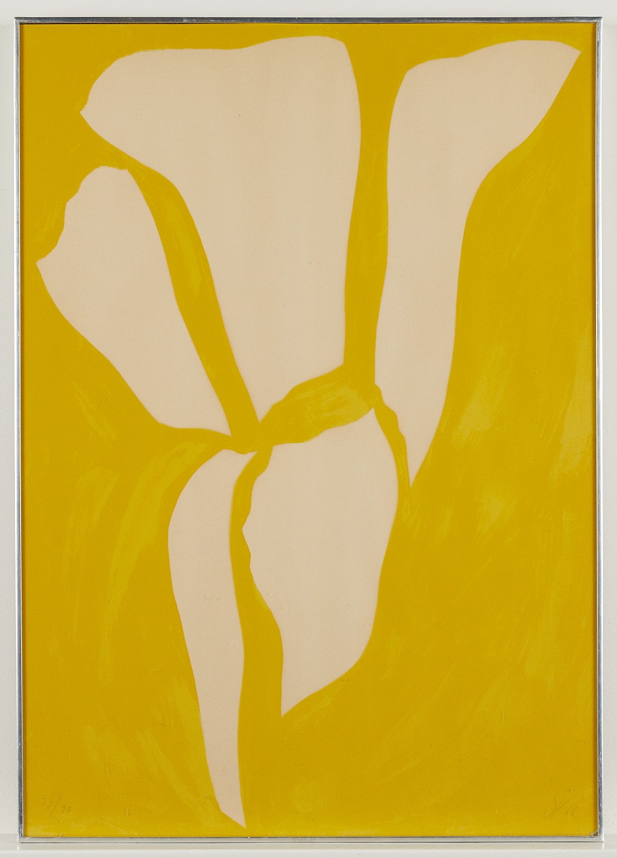 Jack Youngerman "Jaune II" Silkscreen 1966 - Image 3 of 8