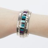 Southwest Sterling & Turquoise Cuff Bracelet