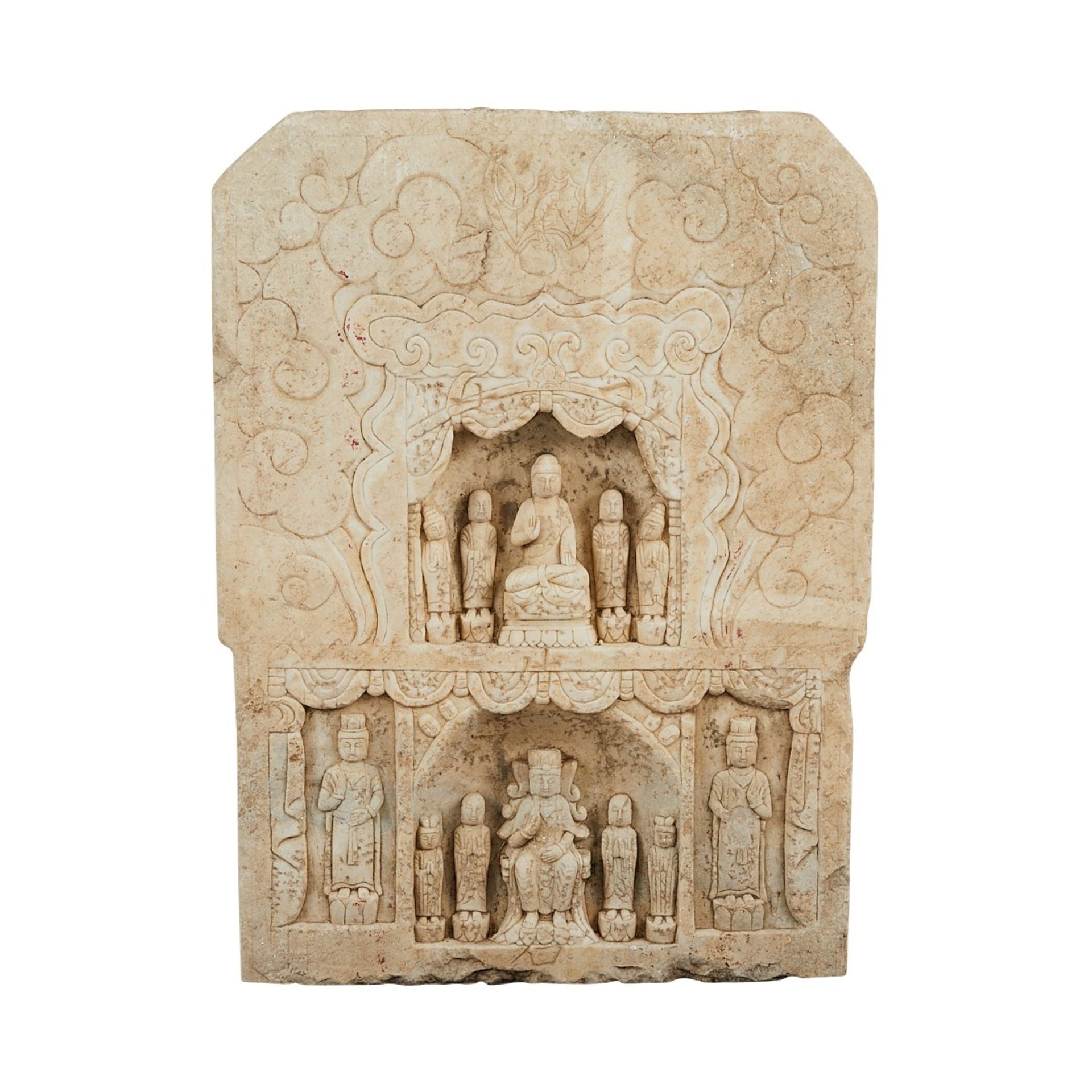Carved Marble Buddha Vignette - Image 3 of 11