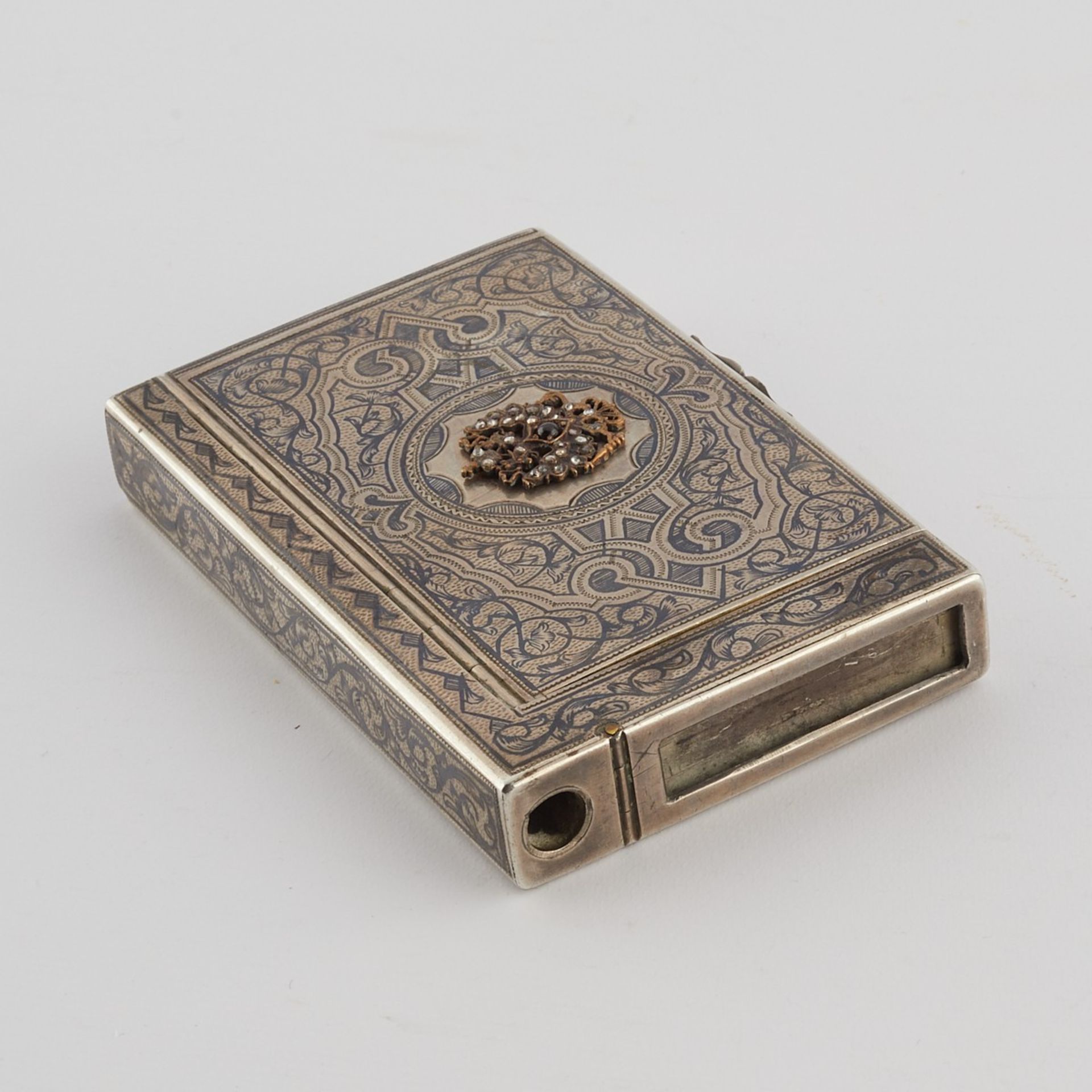 Russian Silver Niello Case - Image 6 of 14