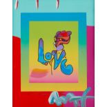 Peter Max "Love on Blends" Mixed Media 2006