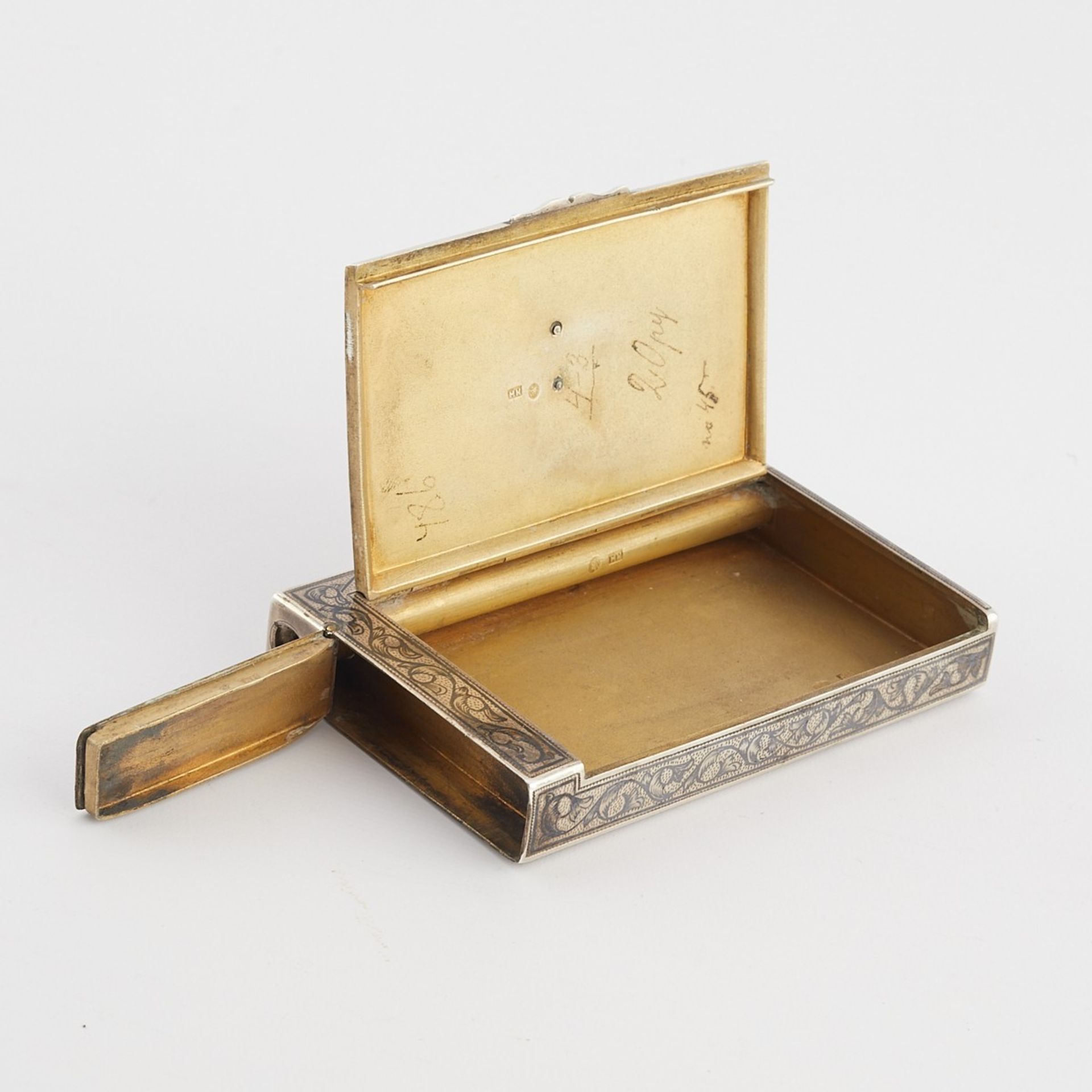 Russian Silver Niello Case - Image 9 of 14