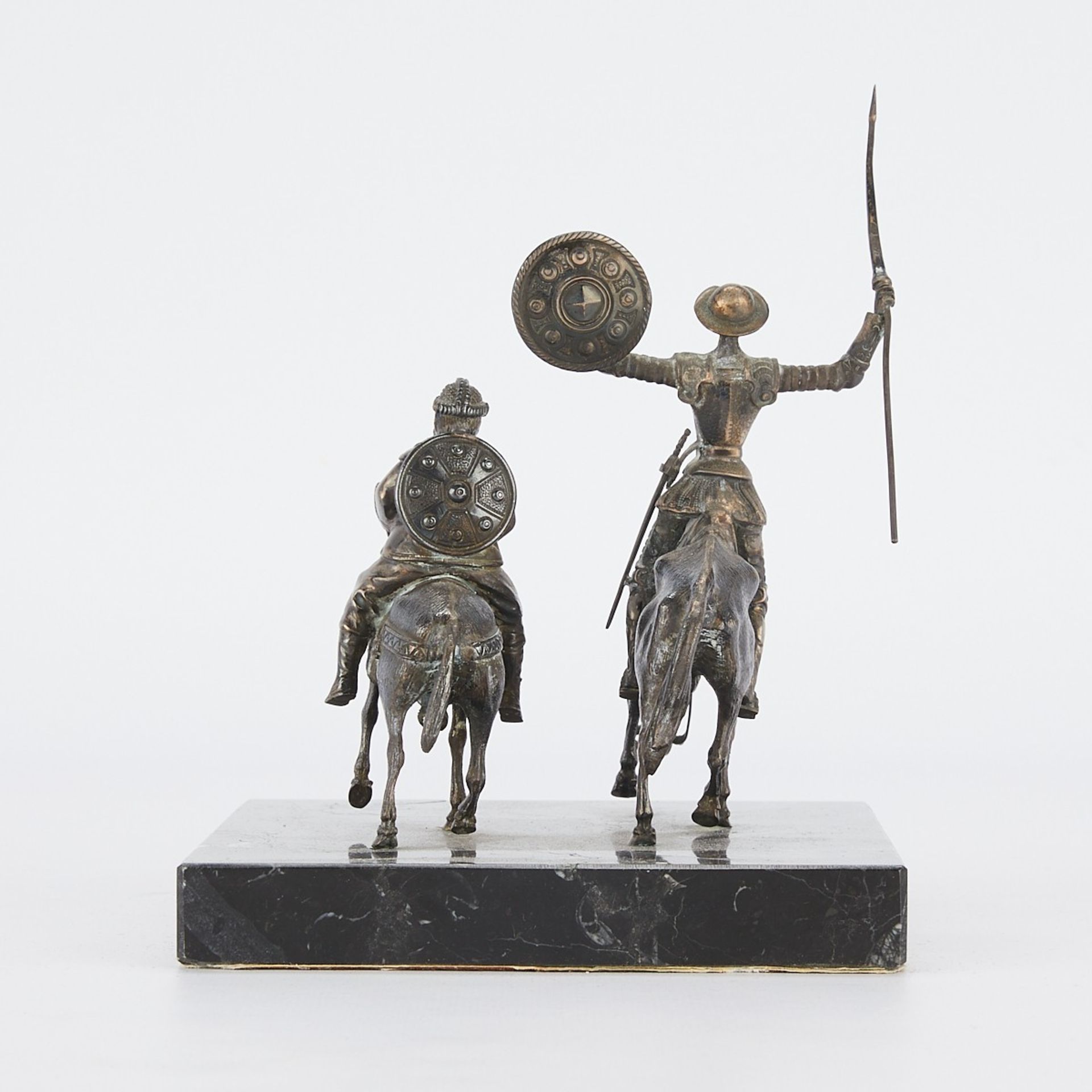 Don Quixote Metal & Marble Sculpture - Bild 5 aus 9